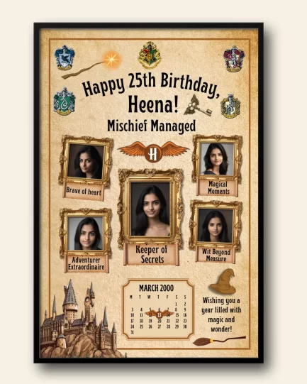 harry potter girlfriend birthday photo frame