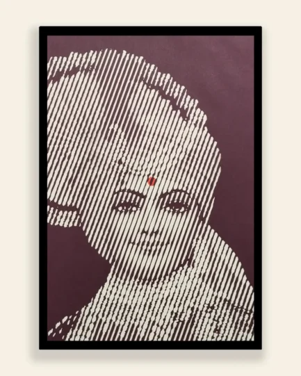 lord swaminarayan line art portrait